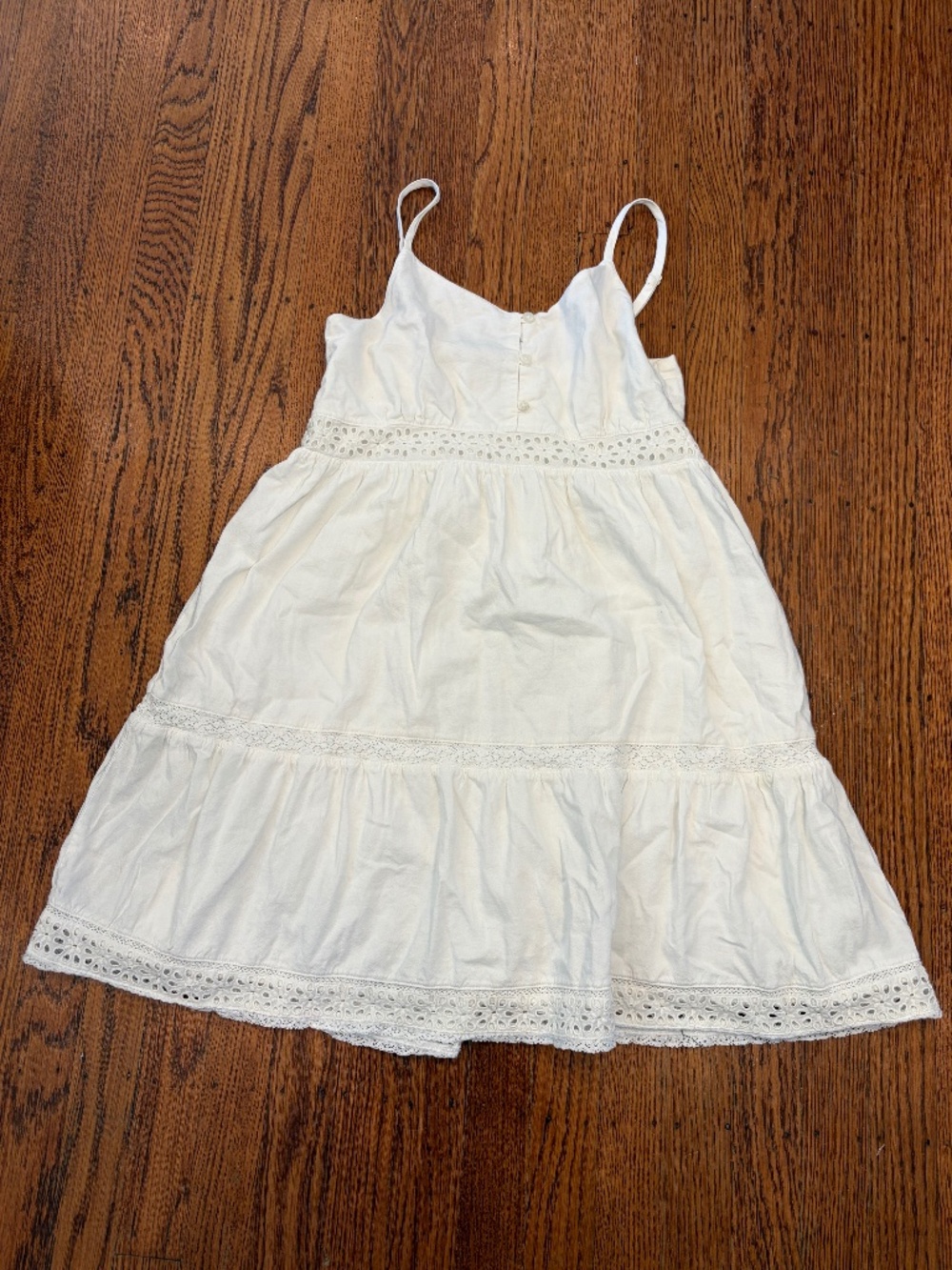 🤍 GAP Teen Tiered Lace Dress – White (Size‎ 14–16) 🤍